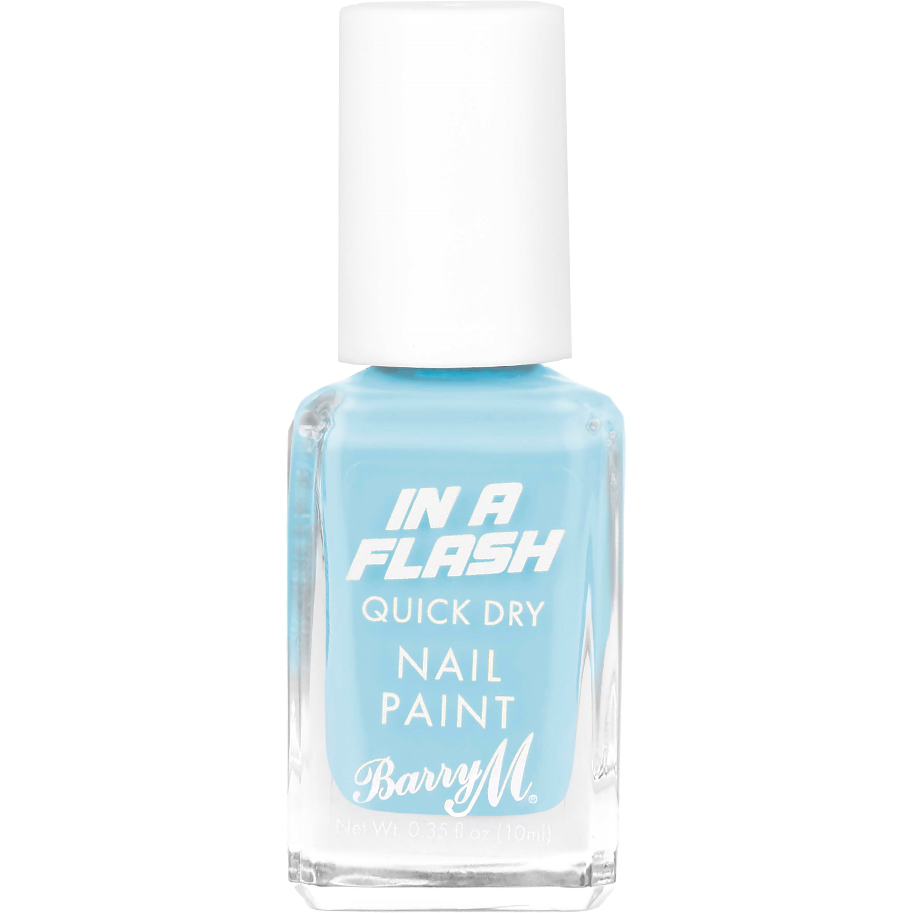 Läs mer om Barry M In A Flash Quick Dry Nail Paint Speedy Sky Blue