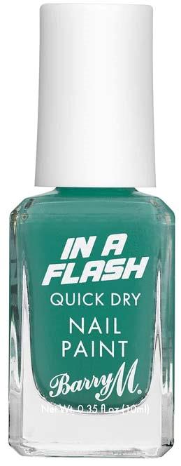 Barry M In A Flash Quick Dry Nail Paint Teal Rush 10 ml