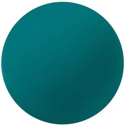 En teal cirkel med glat farvegrafik, enkel og almindelig design.