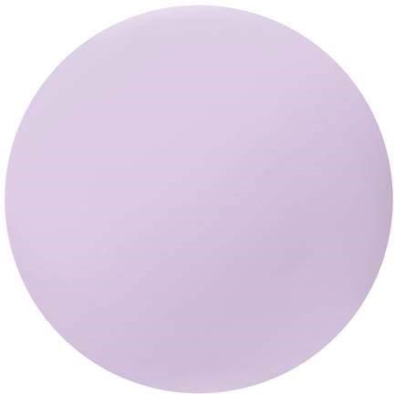 A large purple circle on a white background.
