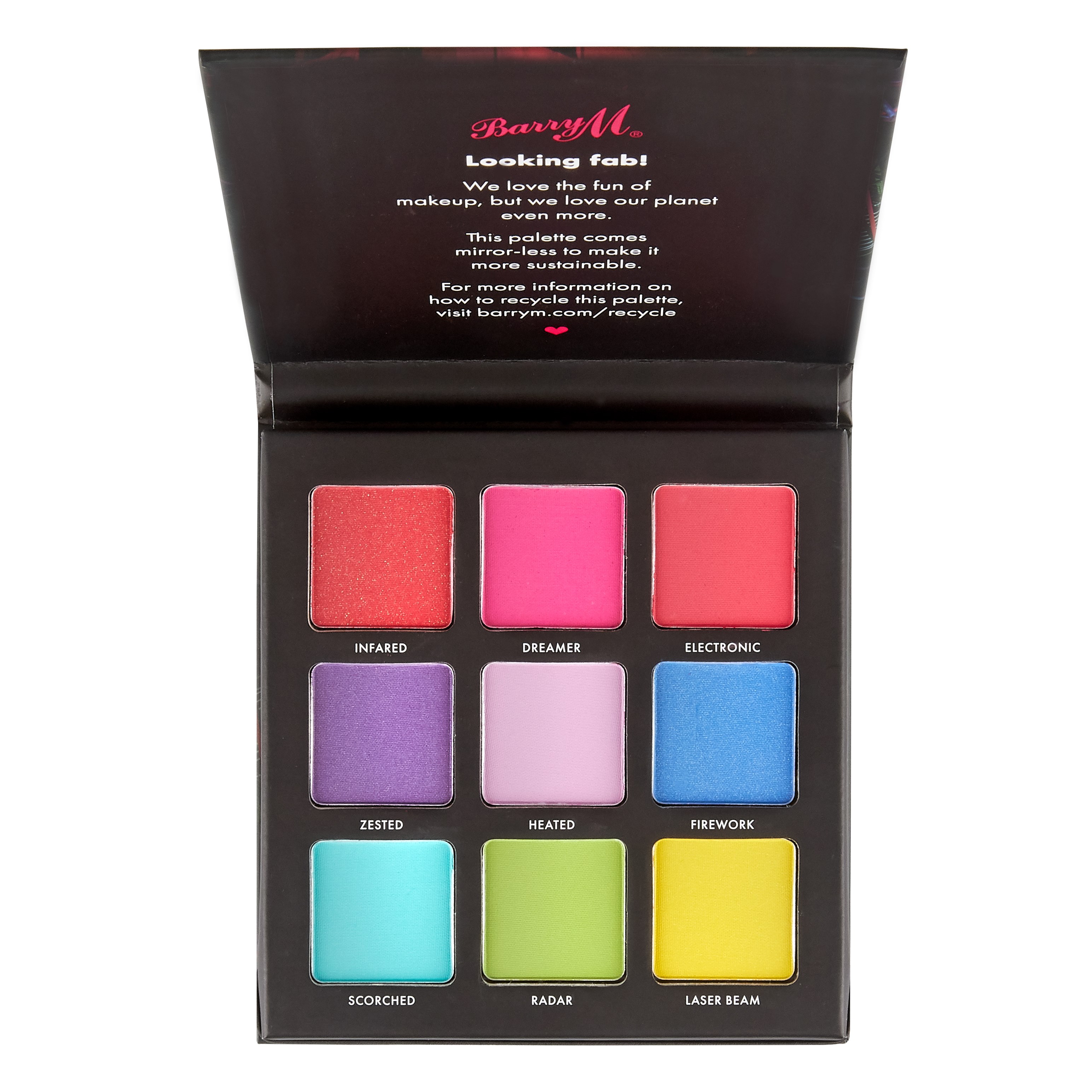 Barry M Neon Brights Eyeshadow Palette Neon Brights