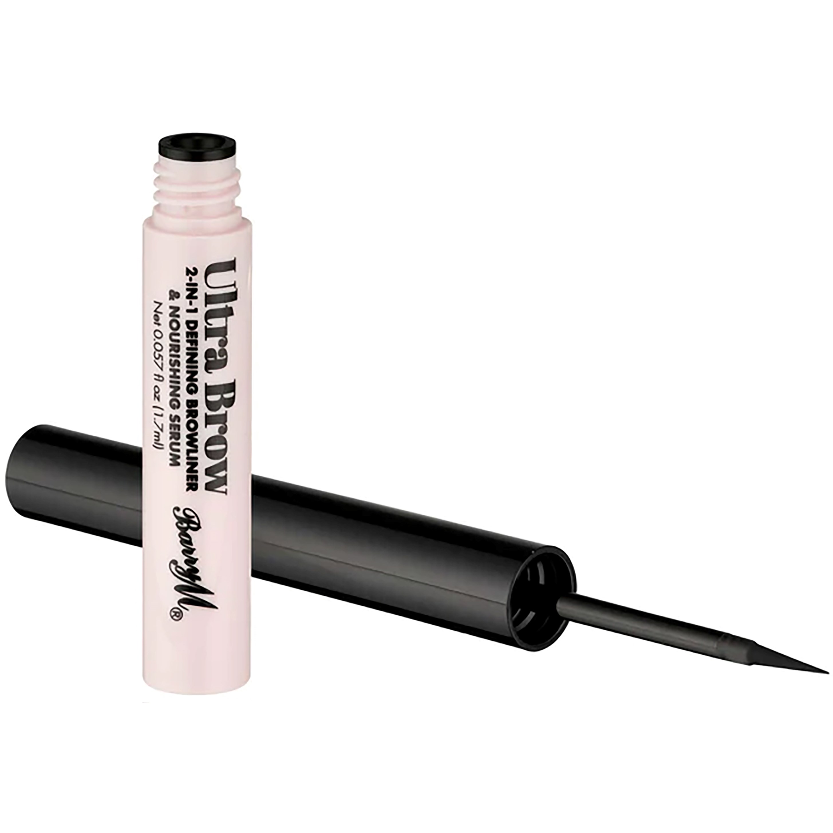 Barry M Ultra Brow 2-in-1 Defining Browliner & Nourishing Serum Black