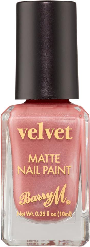 Barry M Velvet Nail Paint Oyster pink 