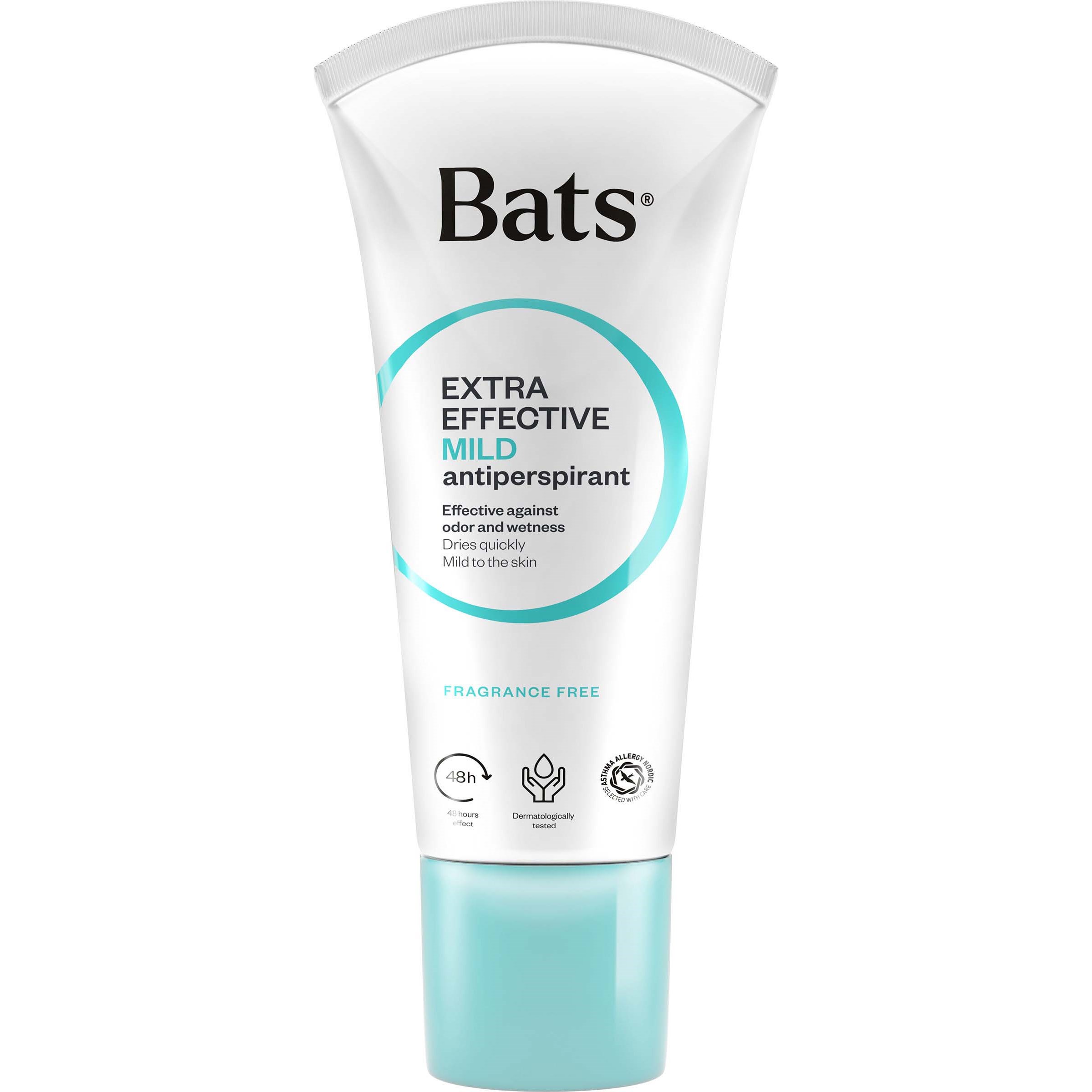 Bats Extra Effective Mild Antiperspirant Unperfumed 60 ml billede