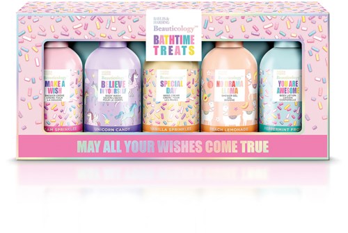 Baylis & Harding Beauticology Einhorn Badeschaum – 500 Ml, 3er Pack Mit Kirsch-Vanille-Duft