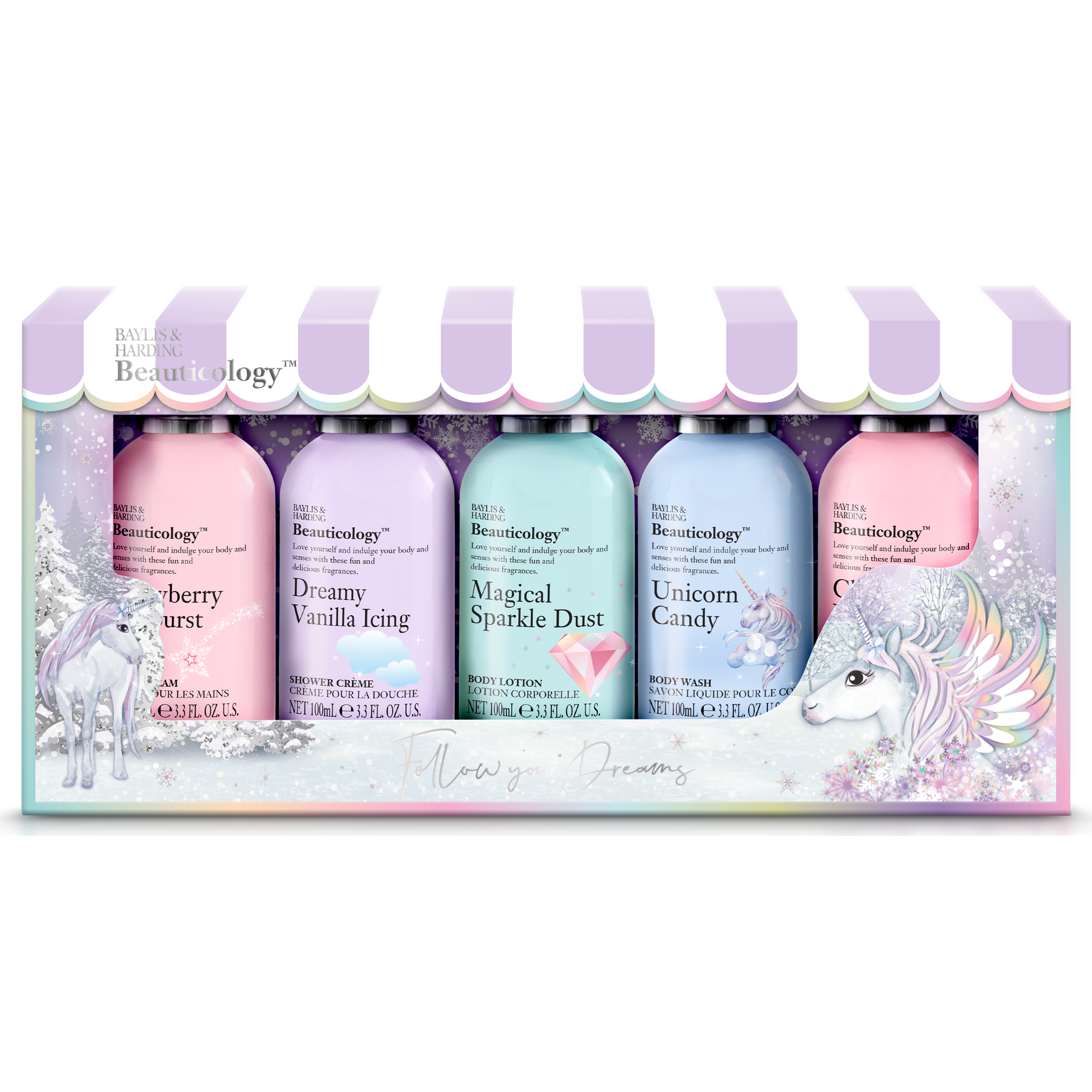 Baylis & Harding Beauticology Unicorn 5 Bottle Set 500 ml