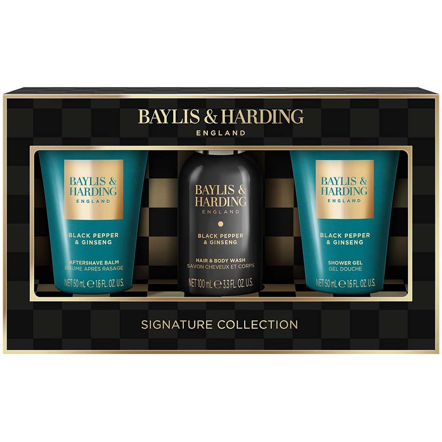 Baylis & Harding Black Pepper & Ginseng Men's Luxury Mini Trio Gift Set