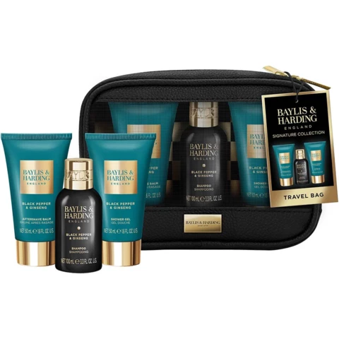 Baylis & Harding Black Pepper & Ginseng Men's Travel Bag Gift Set från Baylis & Harding