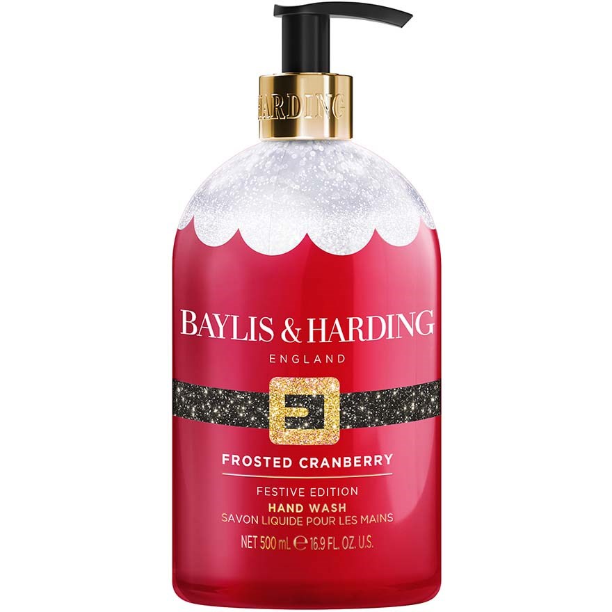Baylis og Harding Festive Edition Frosted Cranberry Hand Wash Santa 500 ml