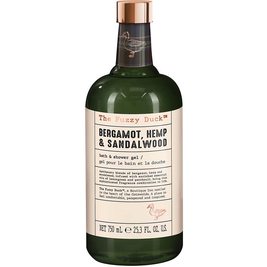 Baylis & Harding The Fuzzy Duck Bergamot, Hemp & Sandalwood Men's Luxury Bath & Shower Gel 750 ml
