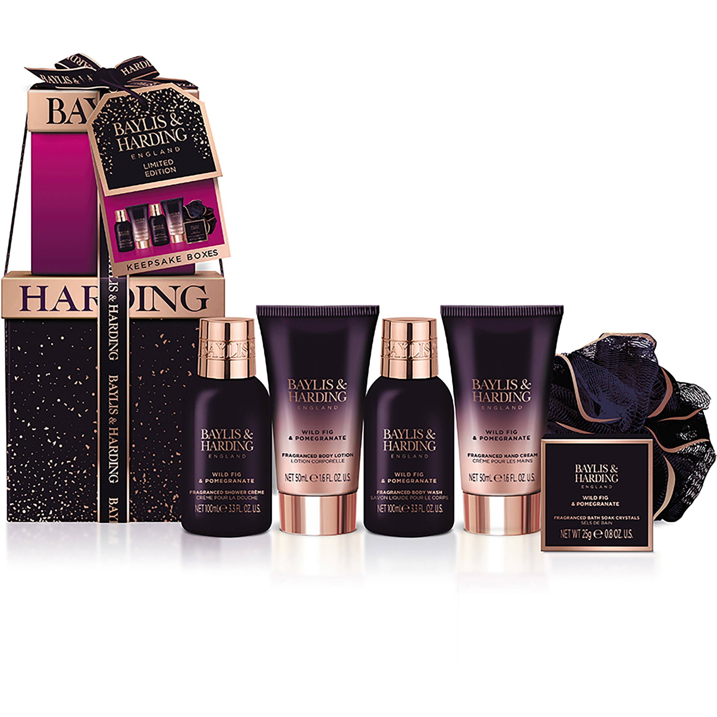 Baylis & Harding Wild Fig & Pomegranate Mini Stack Set