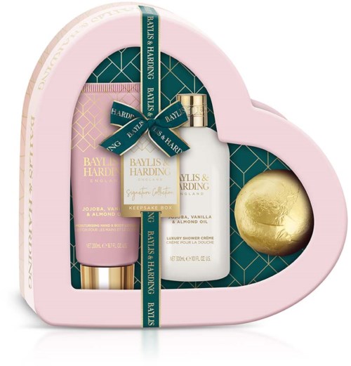 Baylis & Harding Jojoba, Vanilla & Almond Oil Heart Gift Set