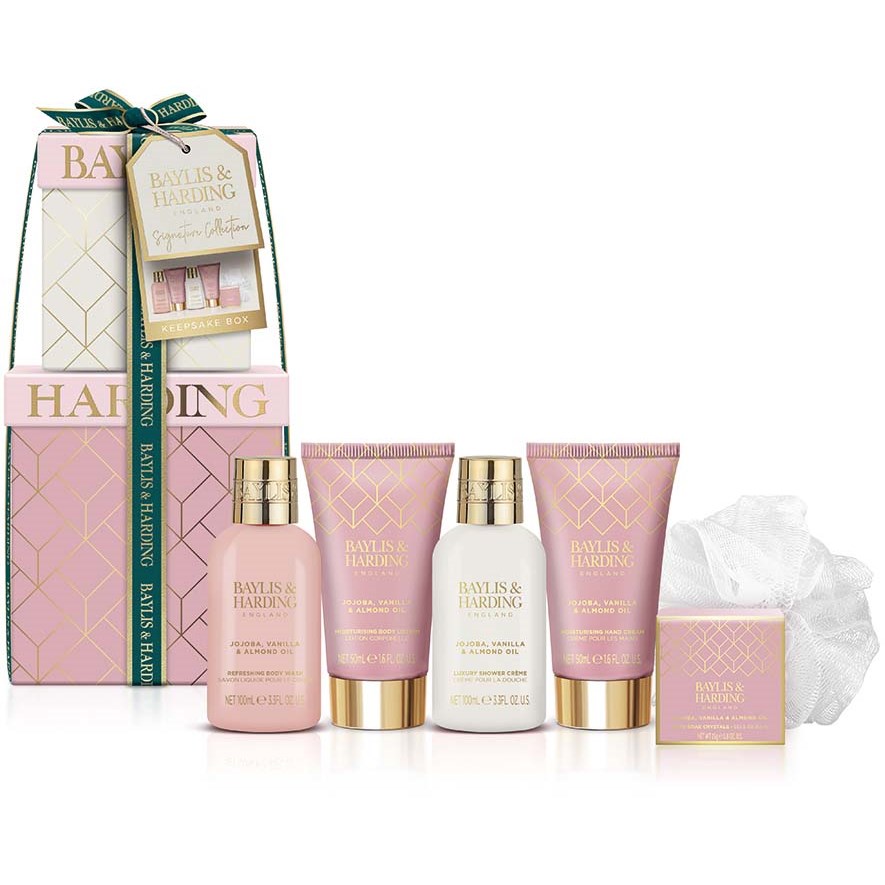 Baylis & Harding Jojoba Vanilla & Almond Oil Mini Stack