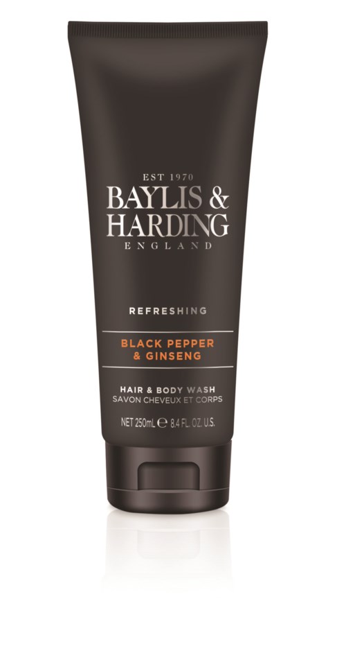 Baylis & Harding Men's Black Pepper & Ginseng Hair & Body Wash 250 ml