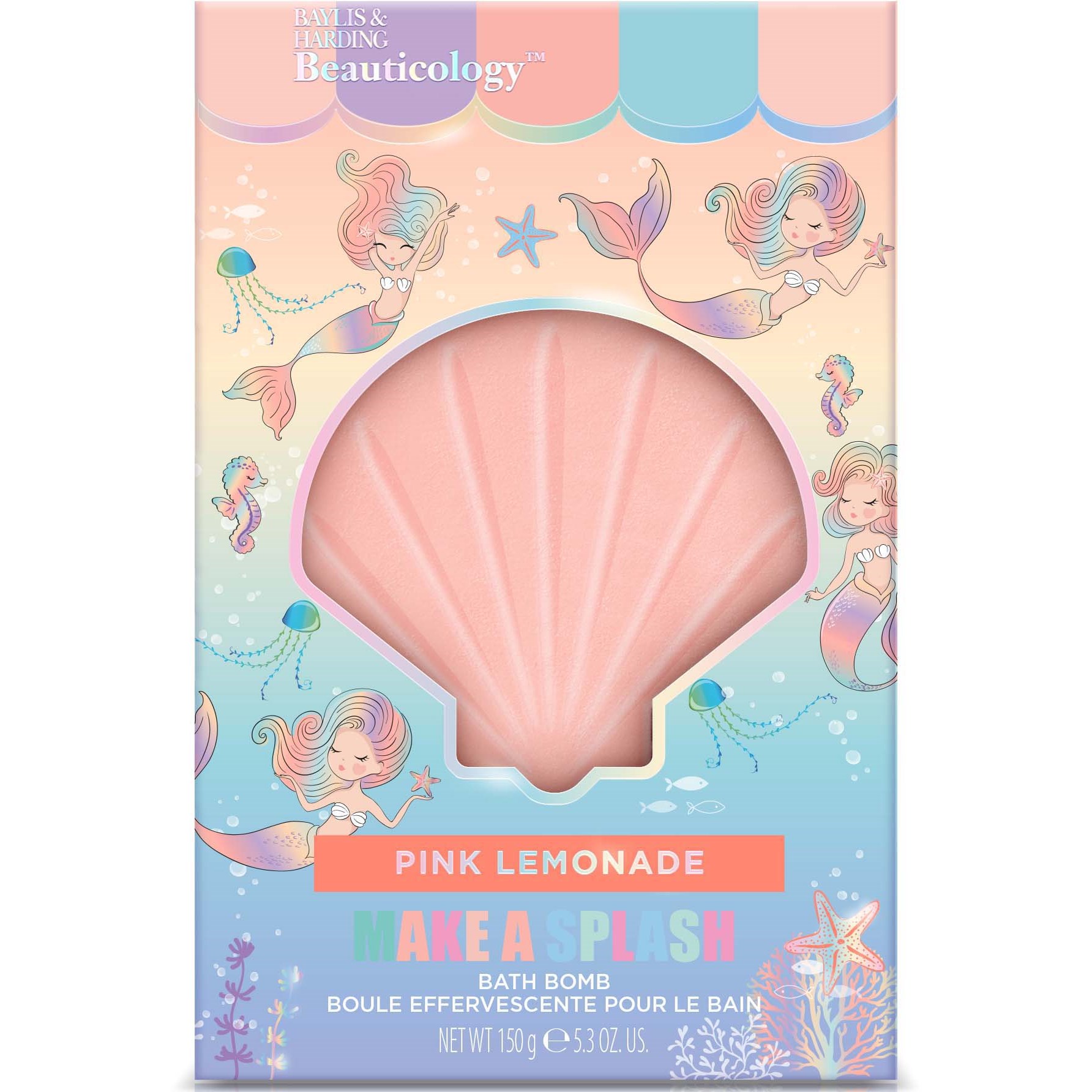 Bilde av Baylis & Harding Beauticology Mermaid Pink Lemonade Bath Fizzer 150 G