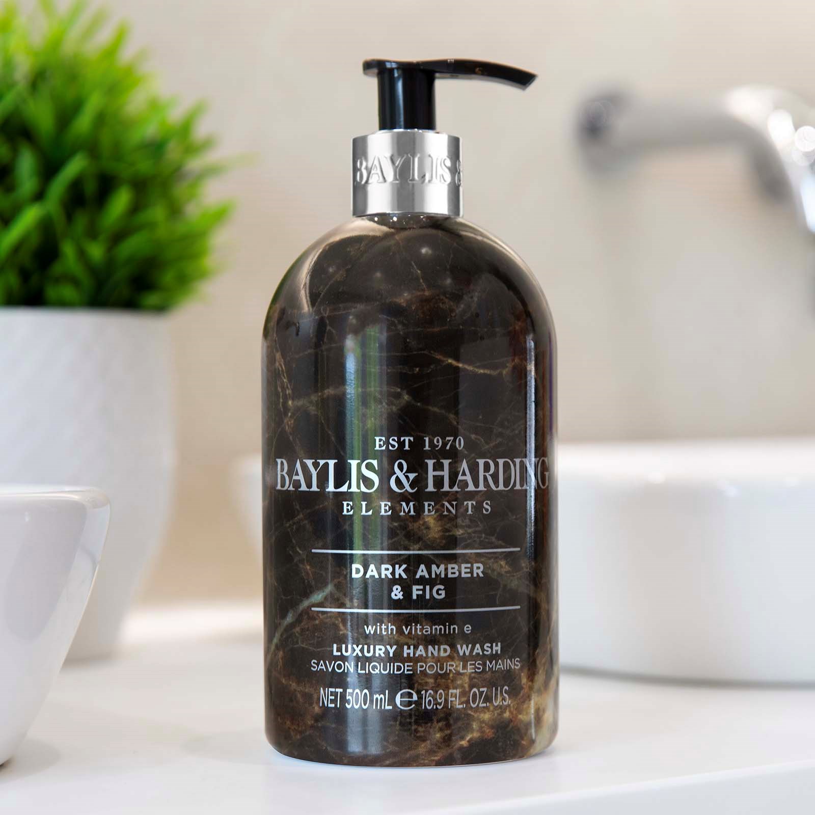 Alternativ bild 1 för Baylis & Harding Elements Dark Amber & Fig Hand Wash 500 ml