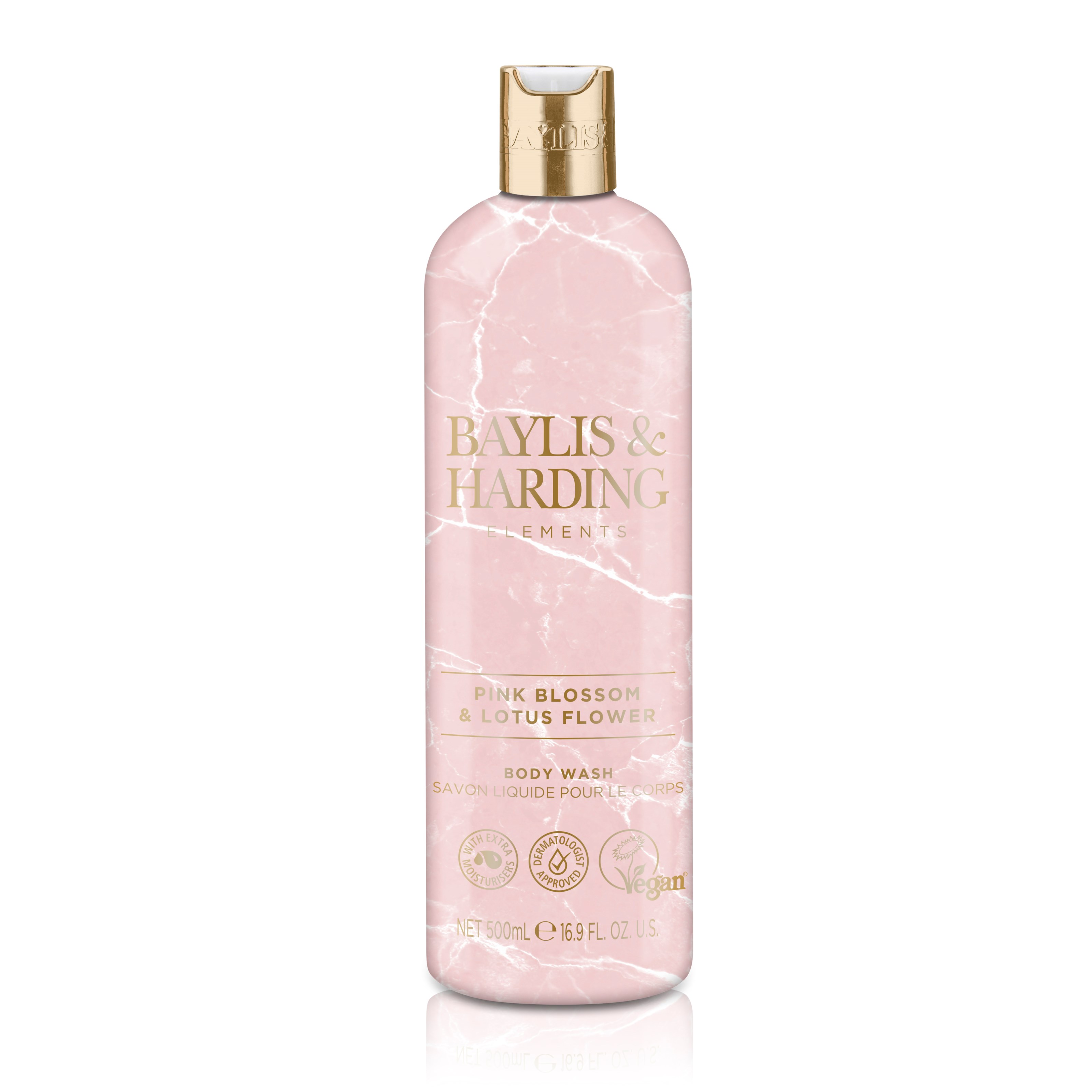 Läs mer om Baylis & Harding Elements Pink Blossom & Lotus Flower Body Wash 500 ml