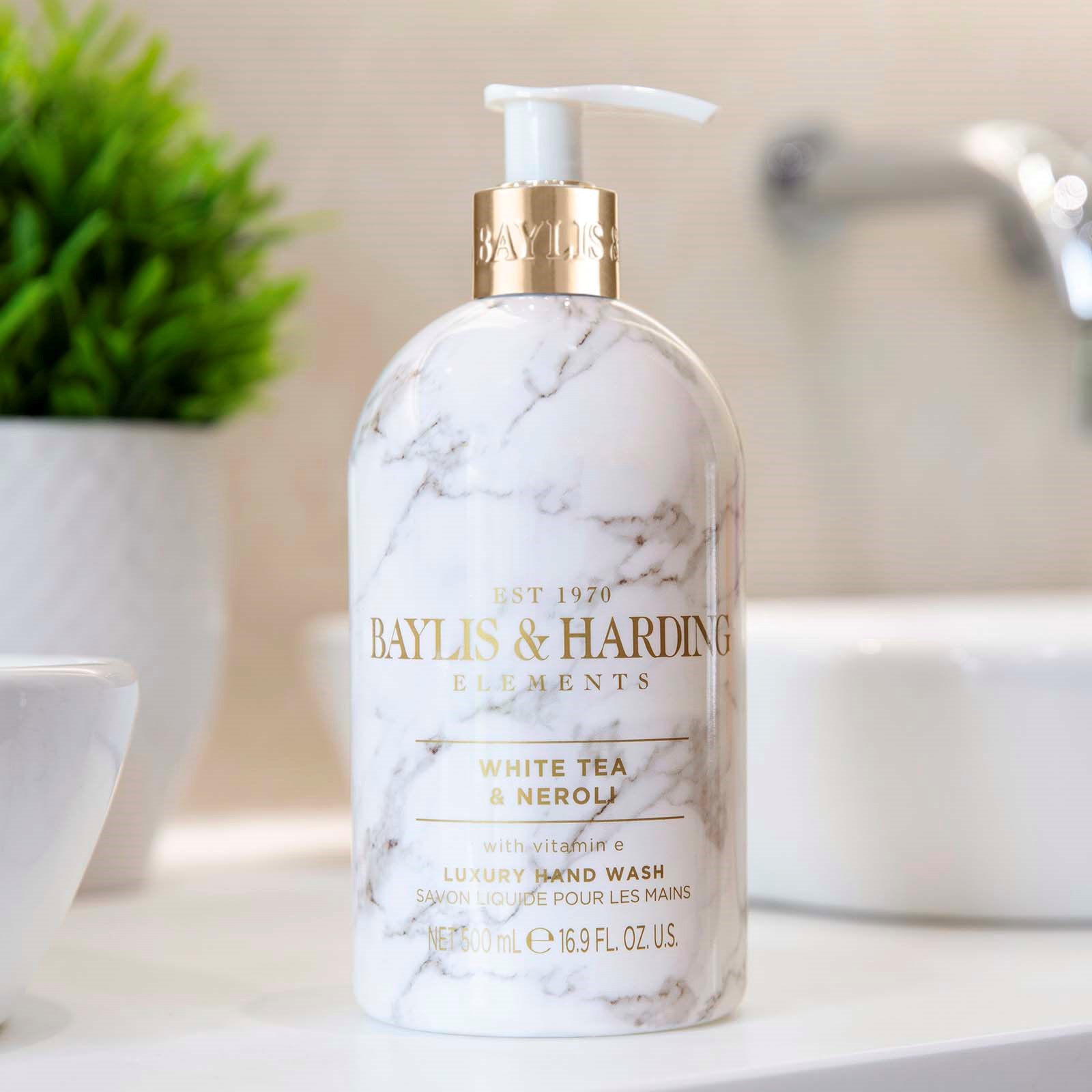 Alternativ bild 1 för Baylis & Harding Elements White Tea & Neroli Hand Wash 500 ml