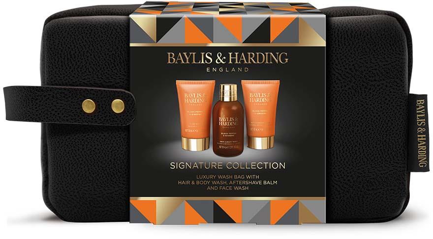 baylis and harding men's travel bag & Black Pepper & Ginseng Luxury Baylis & Harding Black Pepper
