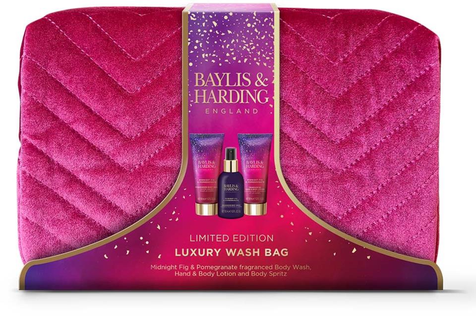 Baylis & Harding Midnight Fig & Pomegranate Deluxe Wash Bag