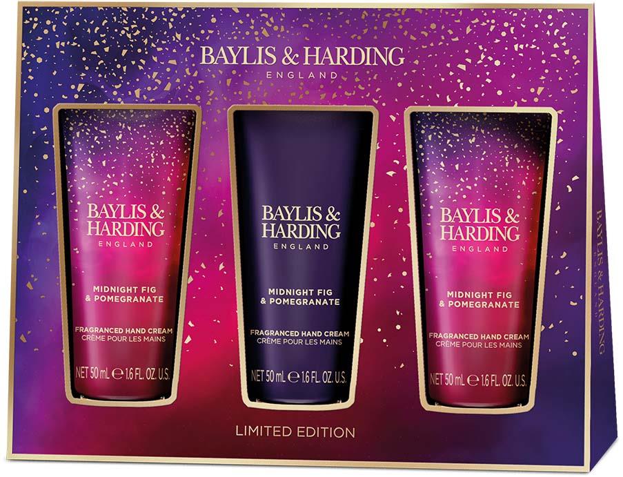 Baylis & Harding Midnight Fig & Pomegranate Hand Cream Trio Set | lyko.com