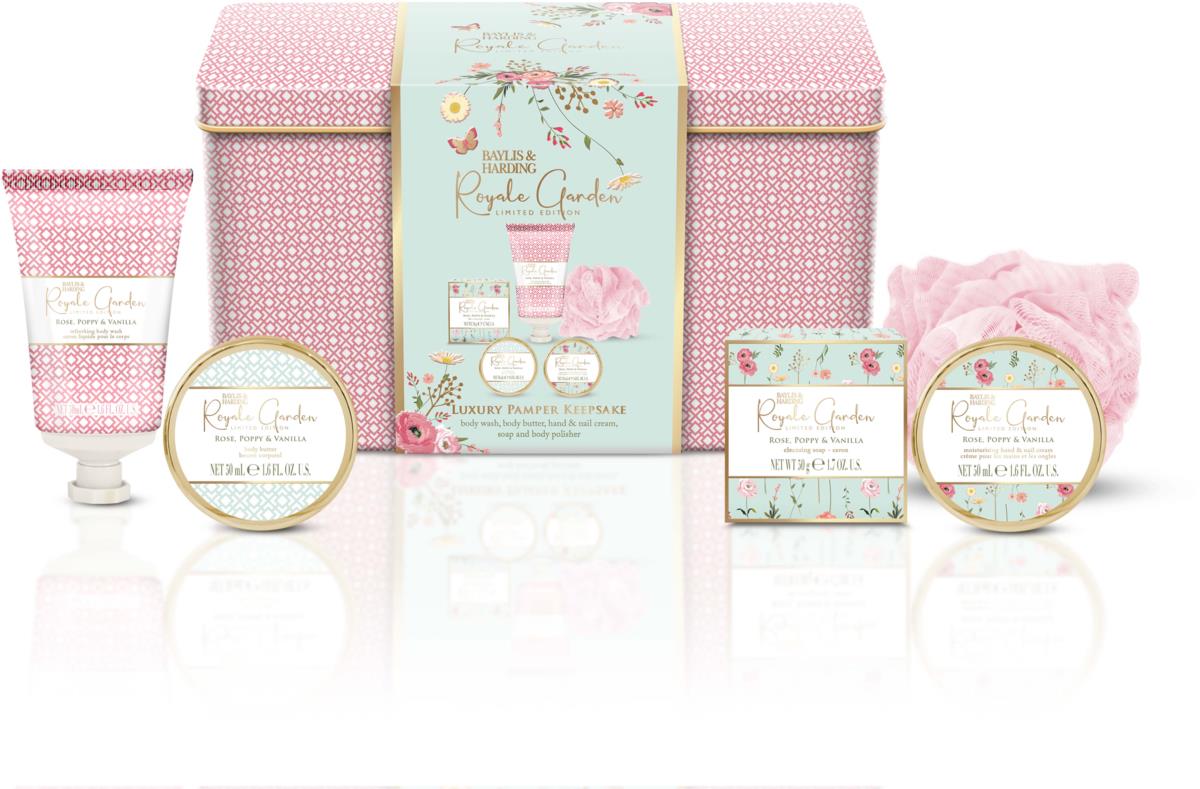 Poppy Harding Baylis & Harding Rose, Poppy & Vanilla Tin Gift Set | lyko.com