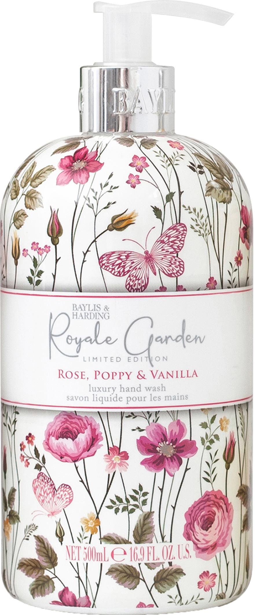 Poppy Harding Baylis & Harding Royale Garden Rose, Poppy & Vanilla Hand Wash 500 ml ...