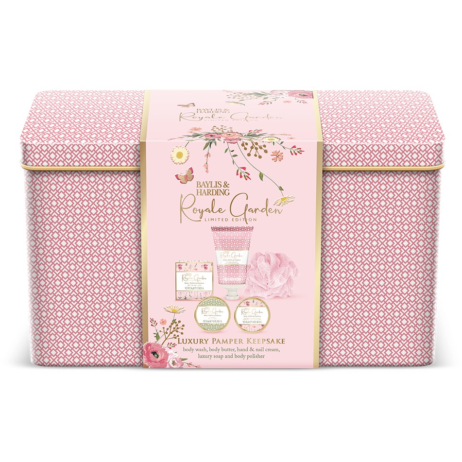 Baylis & Harding Royale Garden Rose, Poppy & Vanilla Luxury Tin Box