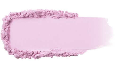 Pink cream or powder spread with rough edges and a smooth center on a white background.