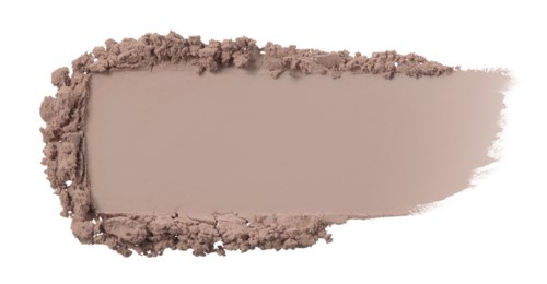 A beige powder with rough edges and a smooth, blended middle part, on a white background.