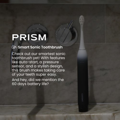 Be Lucent Prism Electric Toothbrush Graphite Black