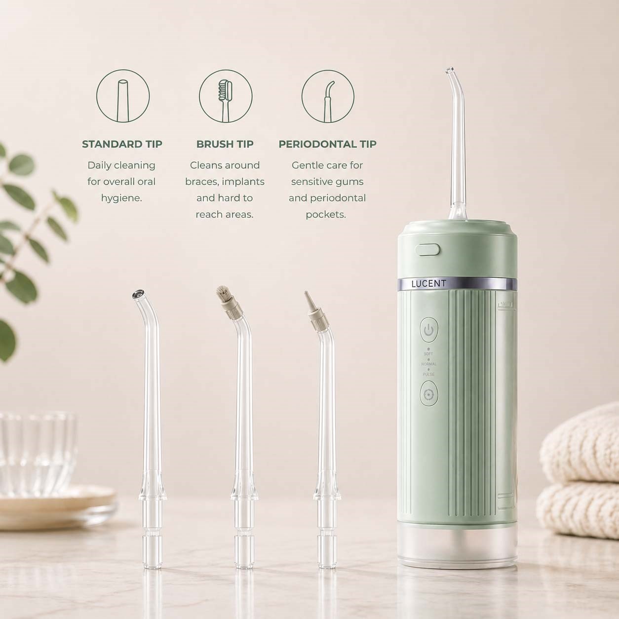 Be Lucent Pulse Water Flosser (zdjęcie 5)