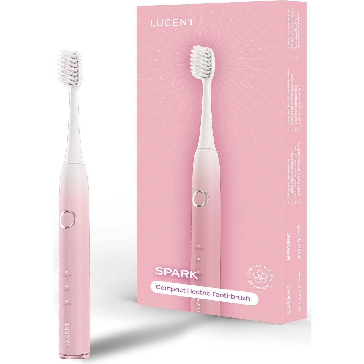 Be Lucent Spark Electric Sonic Toothbrush Pink Bliss