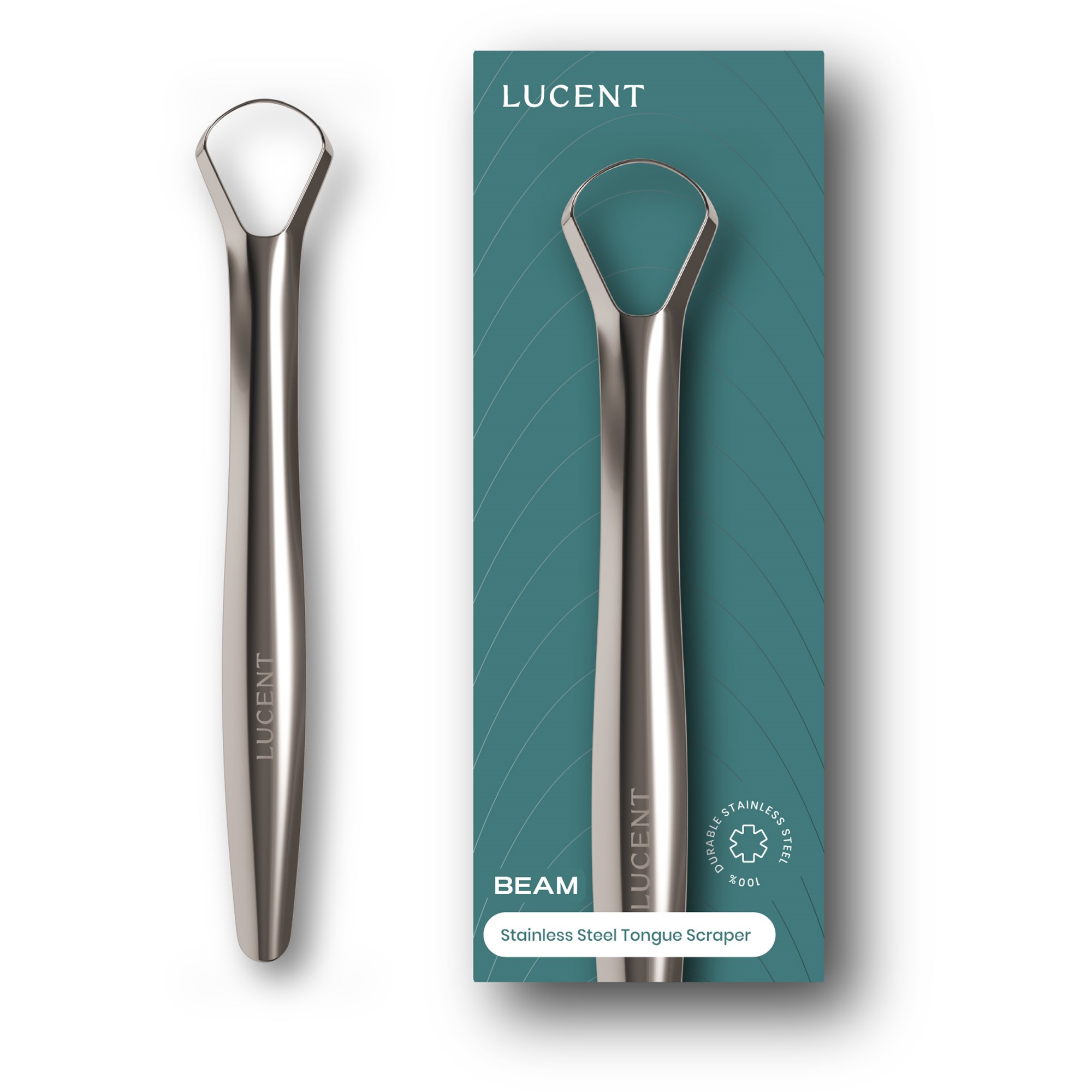 Be Lucent Stainless Steel Tongue Scraper billede