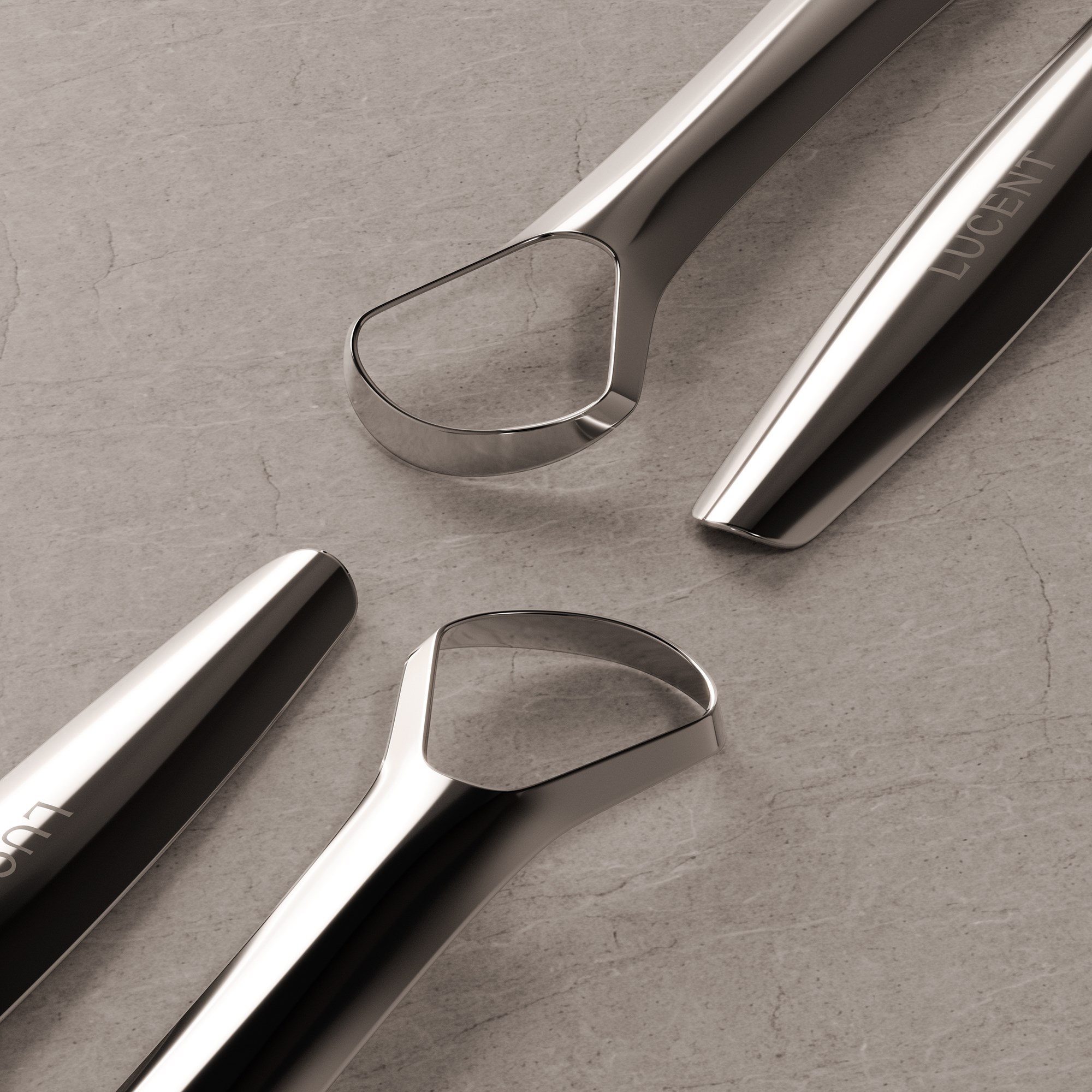Be Lucent Stainless Steel Tongue Scraper (obrázok 10)
