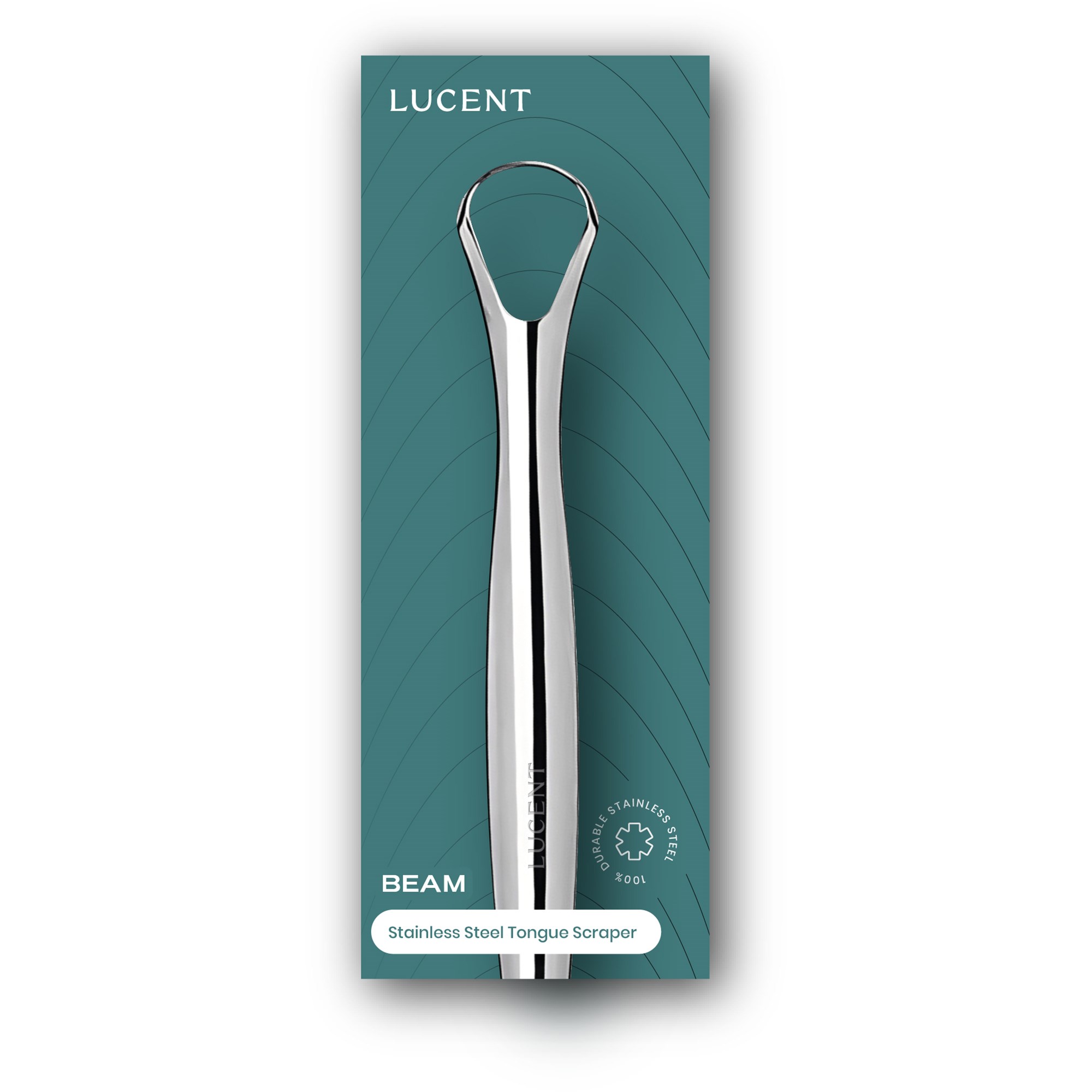 Be Lucent Stainless Steel Tongue Scraper (obrázok 3)