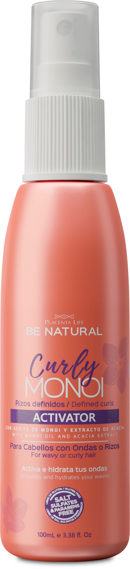 Be natural Curly Monoi Activator Rizoz Definidos Caja  100 ml