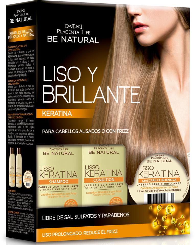 Be natural Lisso Keratina Pack Liso Y Brillante - Plife Be Natural 