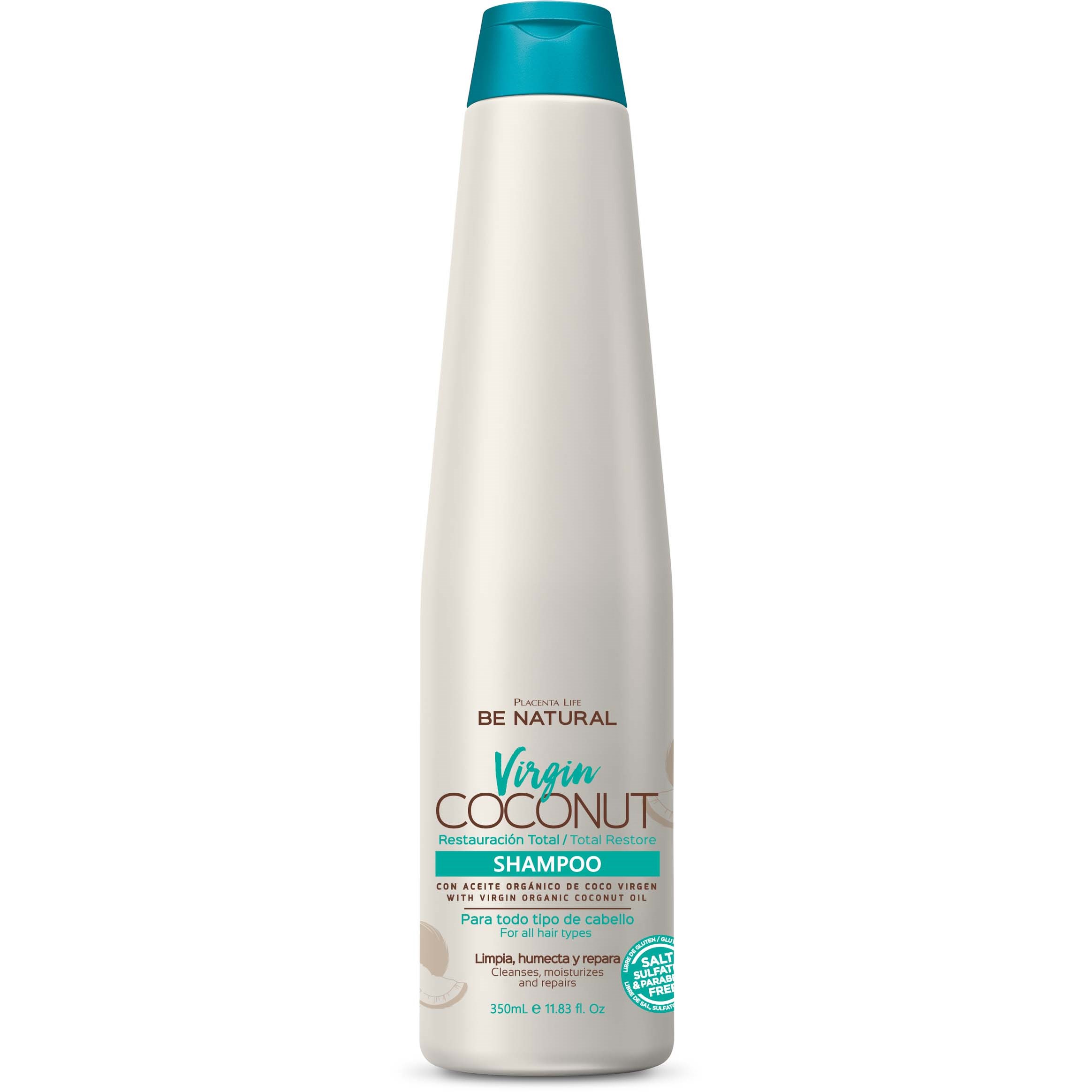 Läs mer om Be natural Virgin Coconut Shampoo 350 ml