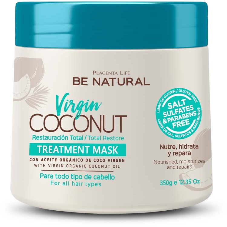 Läs mer om Be natural Virgin Coconut Treatment Mask 350 g