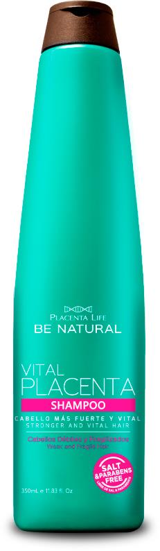 Be natural Vital Placenta Shampoo X 350ml - Plife Be Natural