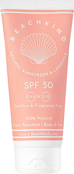 Beachkind Natural sunscreen sensitive fragrance free SPF50 50 ml