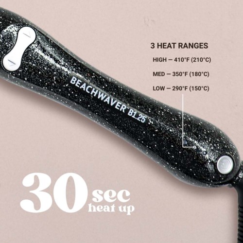 Плойка Beachwaver B1.25 Black Glitter с автоматическим вращением, 1,25 дюйма — фото 6