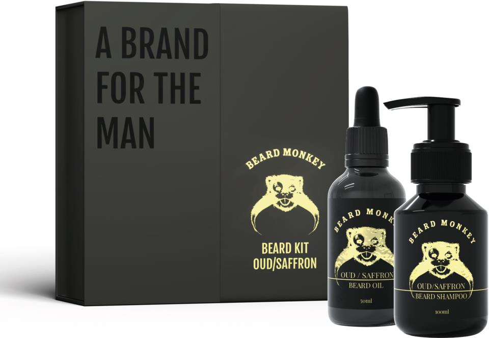 Beard Monkey Gift Set Oud & saffron