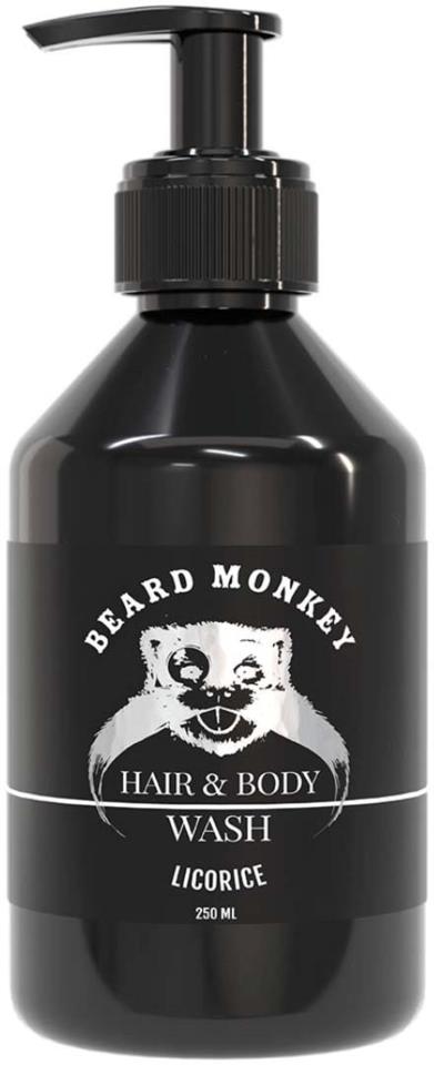 Beard Monkey Hair & Body Wash Licorice 250 ml