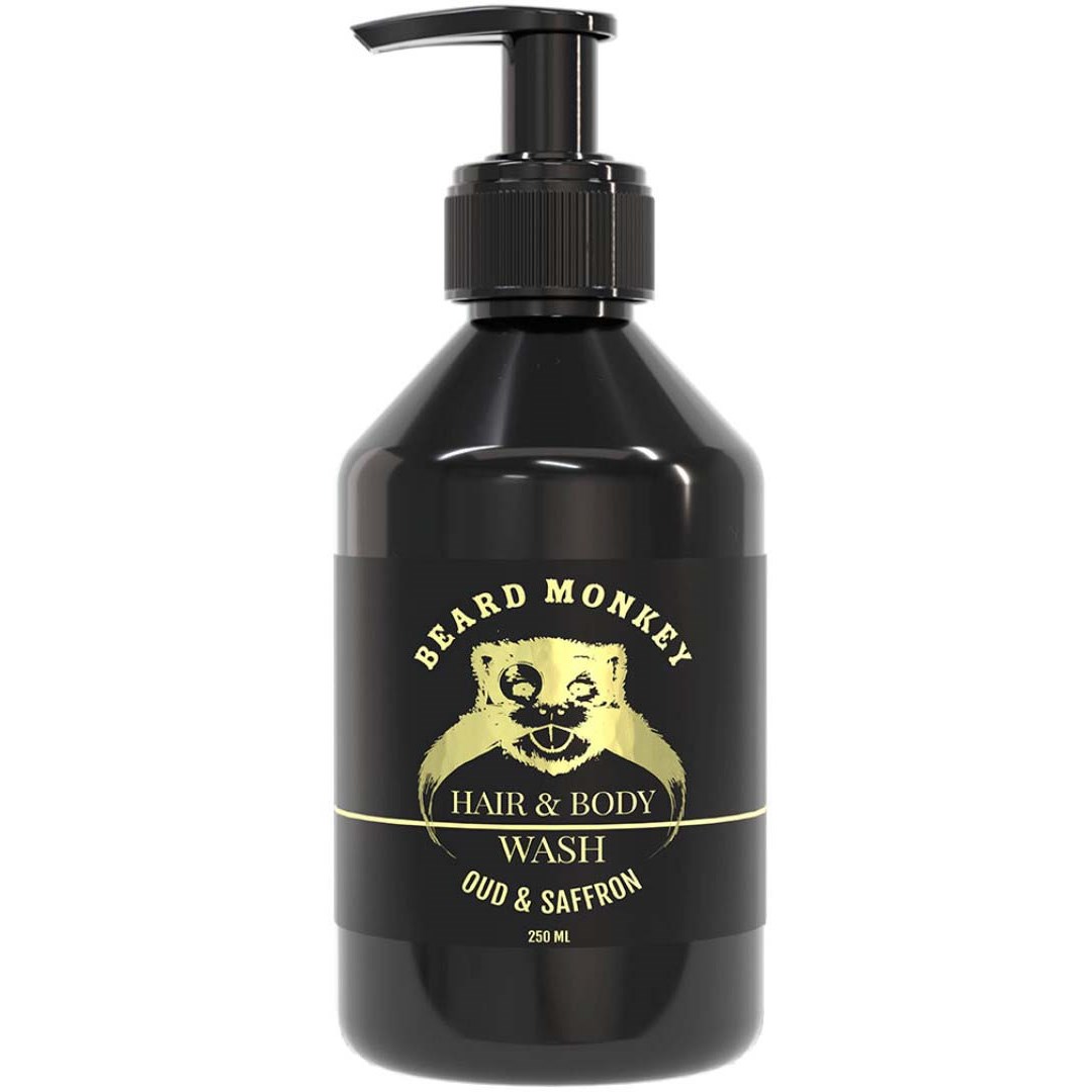 Läs mer om Beard Monkey Hair & Body Wash Oud & Saffron 250 ml
