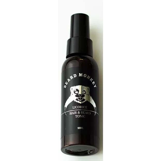 Läs mer om Beard Monkey Hair & beard tonic Licorice 100 ml