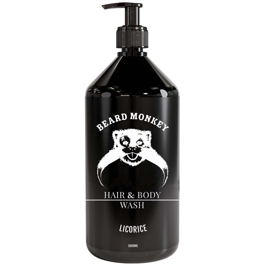 Läs mer om Beard Monkey Hair & Body Licorice 1000 ml