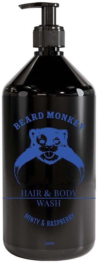 Beard Monkey Hair & Body Minty & Raspberry 1000 ml