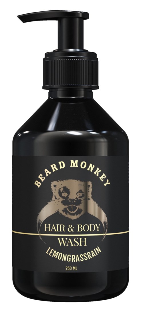Beard Monkey Hair & body Shampoo Lemongrass 250 ml